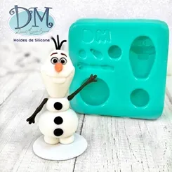 Molde - Silicone - Biscuit - Boneco de Neve Amigo - Deivid Machado