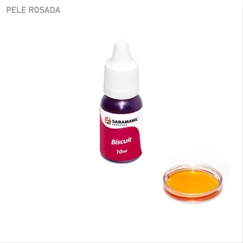 Corante Líquido para Biscuit - 85.025 - Pele Rosada 10ml - Saramanil