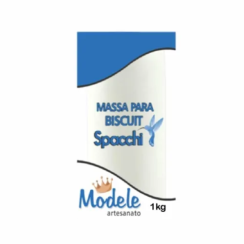 Massa de Biscuit - 1kg - Branco c/ Clareador 02 - Modele
