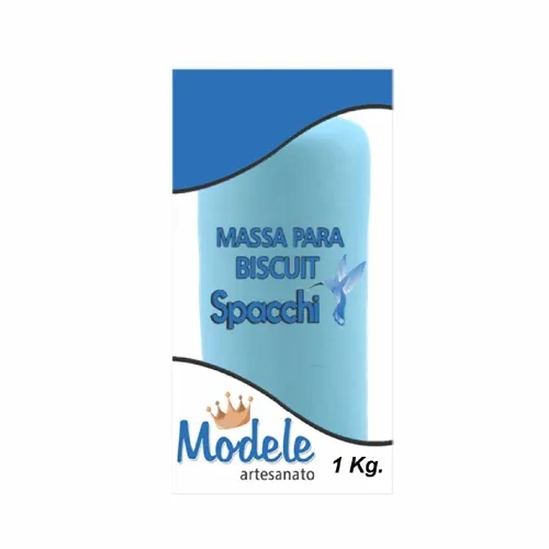 Massa de Biscuit - 1kg - Azul - 16 - Modele