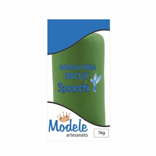 Massa de Biscuit - 1kg - Verde Escuro - 10 - Modele
