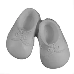 Aplique de Resina - Par de Sapato Infantil - 0066 - 8x10cm