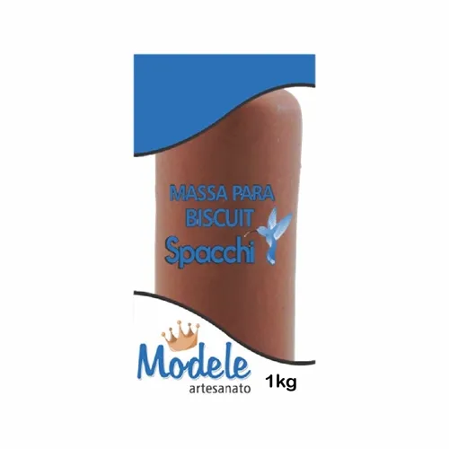 Massa de Biscuit - 1kg - Marrom Claro - 68 - Modele