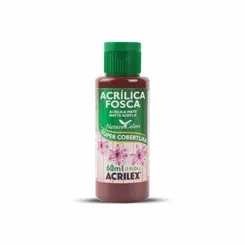 Tinta Acrílica Fosca - 60ml - Marrom Escuro - 526 - Acrilex