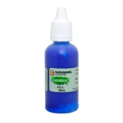 Corante Cosmetico - Pigmento 35ml - 27207 - Azul - Saramanil