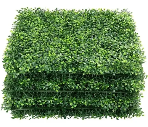 Placa de Grama Buchinho - 40x60cm - Kit com 10 Placas  - Muro Inglês ou Jardim Vertical Artificial