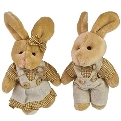 Coelho De Pendurar - Marrom Bege - 13X8Cm