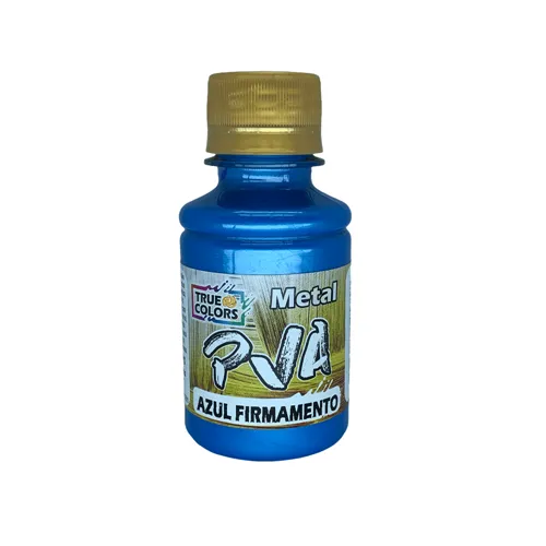 Tinta PVA Metal 100ml - Azul Firmamento - 7966 - True Colors