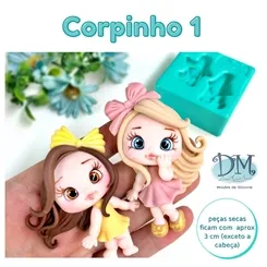 Molde - Silicone - Biscuit - Corpinho 1 - Deivid Machado