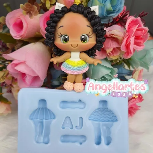 Molde Silicone - Biscuit - Corpinho 12 - Angellartes