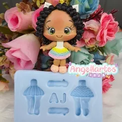 Molde Silicone - Biscuit - Corpinho 12 - Angellartes