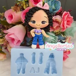 Molde Silicone - Biscuit  - Corpinho 11 - Angellartes