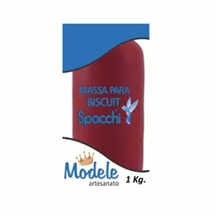 Massa de Biscuit - 1kg - Vermelho Maça - 6 - Modele