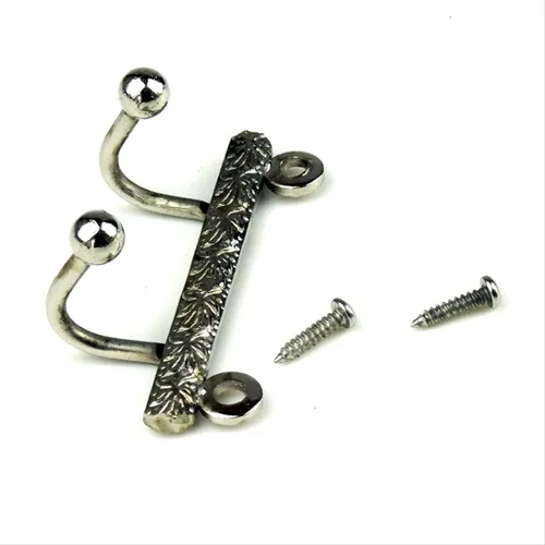 Cabide Gravado 2 ganchos A61/18 - Niquelado - Unidade