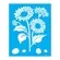 Stencil simples - 20x25cm - Flor Gerbera - OPA3267 - Opa Criando Arte