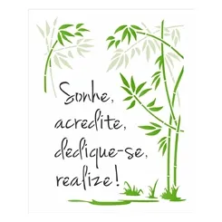 Stencil simples - 20x25cm - Frase - Sonhe - OPA3270 - Opa Criando Arte