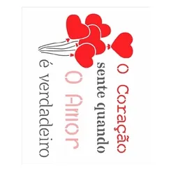 Stencil simples - 20x25cm - Amor - Frase o Amor - OPA3265 - Opa Criando Arte