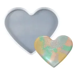 Molde de Silicone - Porta Copos - Coração - G - ML