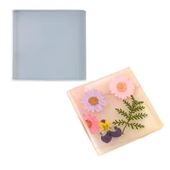 Molde de Silicone - Porta Copos - Quadrado - MLB21