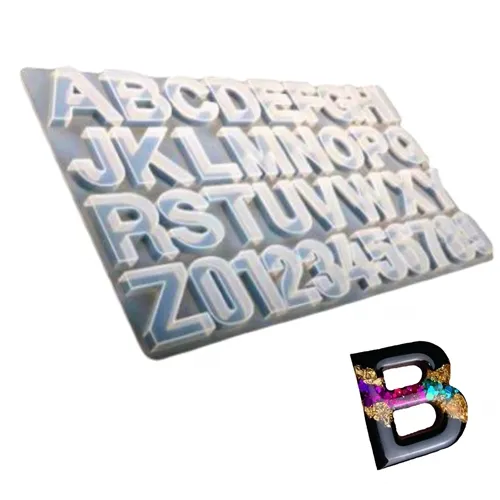 Molde de Silicone - Alfabeto Grande - OHNA-MO007