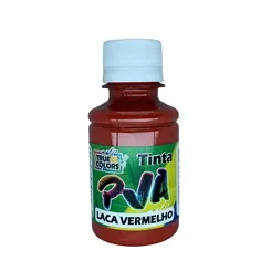 Tinta PVA Fosca 100ml - Laca Vermelho - 7109 - True Colors