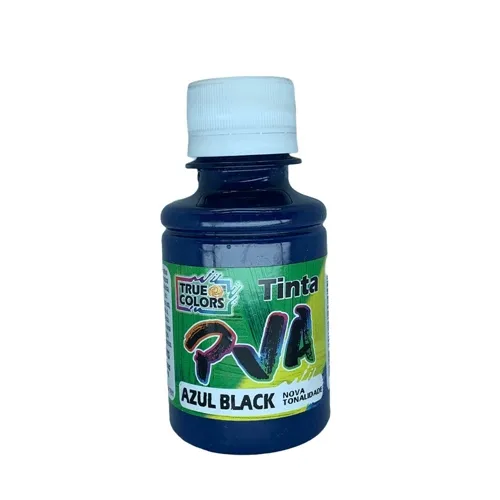 Tinta PVA Fosca 100ml - Azul Black - 7246 - True Colors
