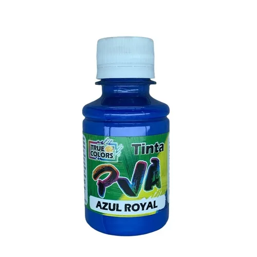 Tinta PVA Fosca 100ml - Azul Royal - 7120 - True Colors