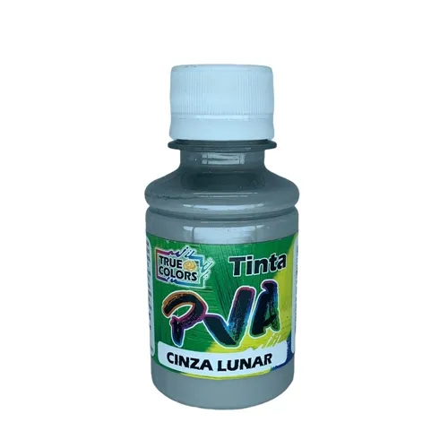 Tinta PVA Fosca 100ml - Cinza Lunar - 7102 -  True Colors
