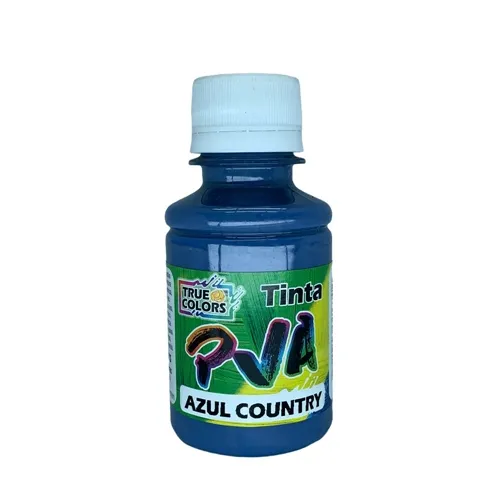 Tinta PVA Fosca 100ml - Azul Country - 7125 - True Colors