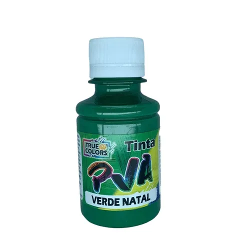 Tinta PVA Fosca 100ml - Verde Natal - 7104 - True Colors