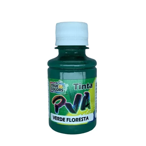 Tinta PVA Fosca 100ml - Verde Floresta  - 7176 - True Colors