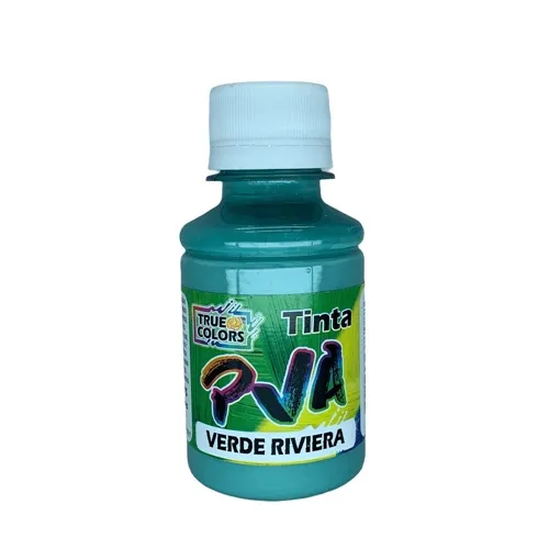 Tinta PVA Fosca 100ml - Verde Riviera - 7210 - True Colors