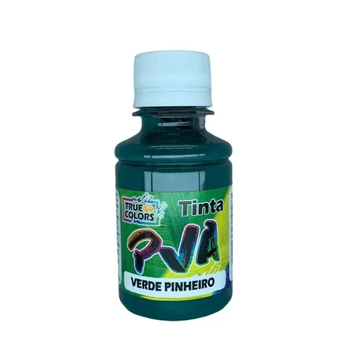 Tinta PVA Fosca 100ml - Verde Pinheiro - 7177 - True Colors