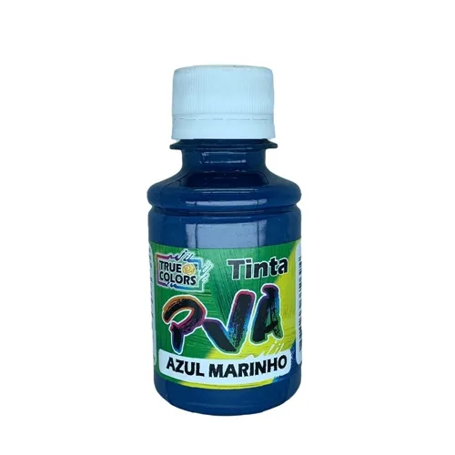 Tinta PVA Fosca 100ml - Azul Marinho - 7121 - True Colors