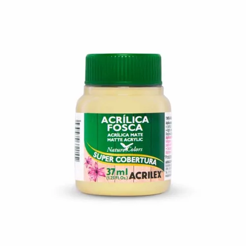 Tinta Acrílica Fosca - 37ml - Amarelo Bebê - 808 - Acrilex