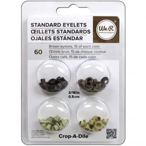 Ilhós de Metal Marrom - c/60 peças - 41581-7 - LX