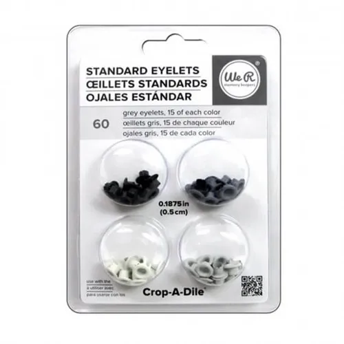 Ilhós de Metal Cinza - c/60 peças - 41582-4 - LX