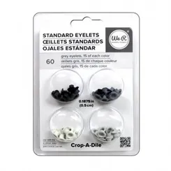 Ilhós de Metal Cinza - c/60 peças - 41582-4 - LX