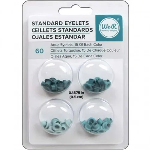 Ilhós de Metal Azul Claro - c/60 peças - 41577-0 - LX