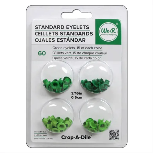 Ilhós de Metal Verde - c/60 peças - 41576-3 - LX