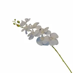 Flor Artificial em Policloreto de Vinila - Orquidea - Branca