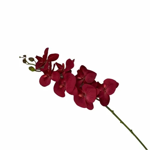 Flor Artificial em Policloreto de Vinila - Orquidea - Vermelha