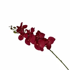 Flor Artificial em Policloreto de Vinila - Orquidea - Vermelha