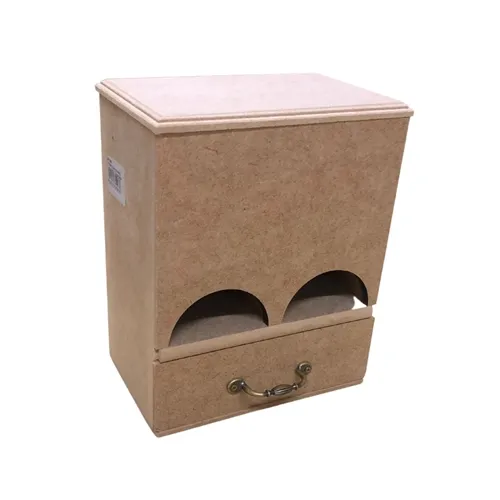 CX PORTA CHA C/GAVETA E ALCA METAL 15,5X10X19 - LU