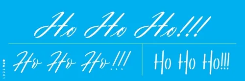 Stencil - 10X30 - OPA3281 - Palavras Ho Ho Ho!!! - Opa Criando Artes