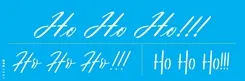 Stencil - 10X30 - OPA3281 - Palavras Ho Ho Ho!!! - Opa Criando Artes