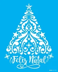 Stencil - 20X25 - OPA3290 - Arvore Arabescos II - Opa Criando Artes