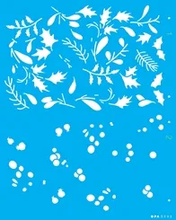 Stencil - 20X25 - OPA3292 - Estamparia Ramos De Azevinho - Opa Criando Artes