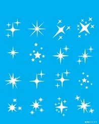 Stencil - 20X25 - OPA3293 - Estrelas Natalinas - Opa Criando Artes