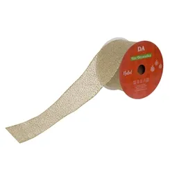 Fita Aramada Tela C/Costura - Bege -  6,3cmx9,14m